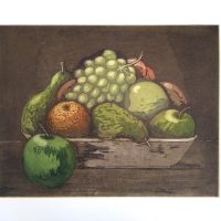 Fruit Bowl with Grapes