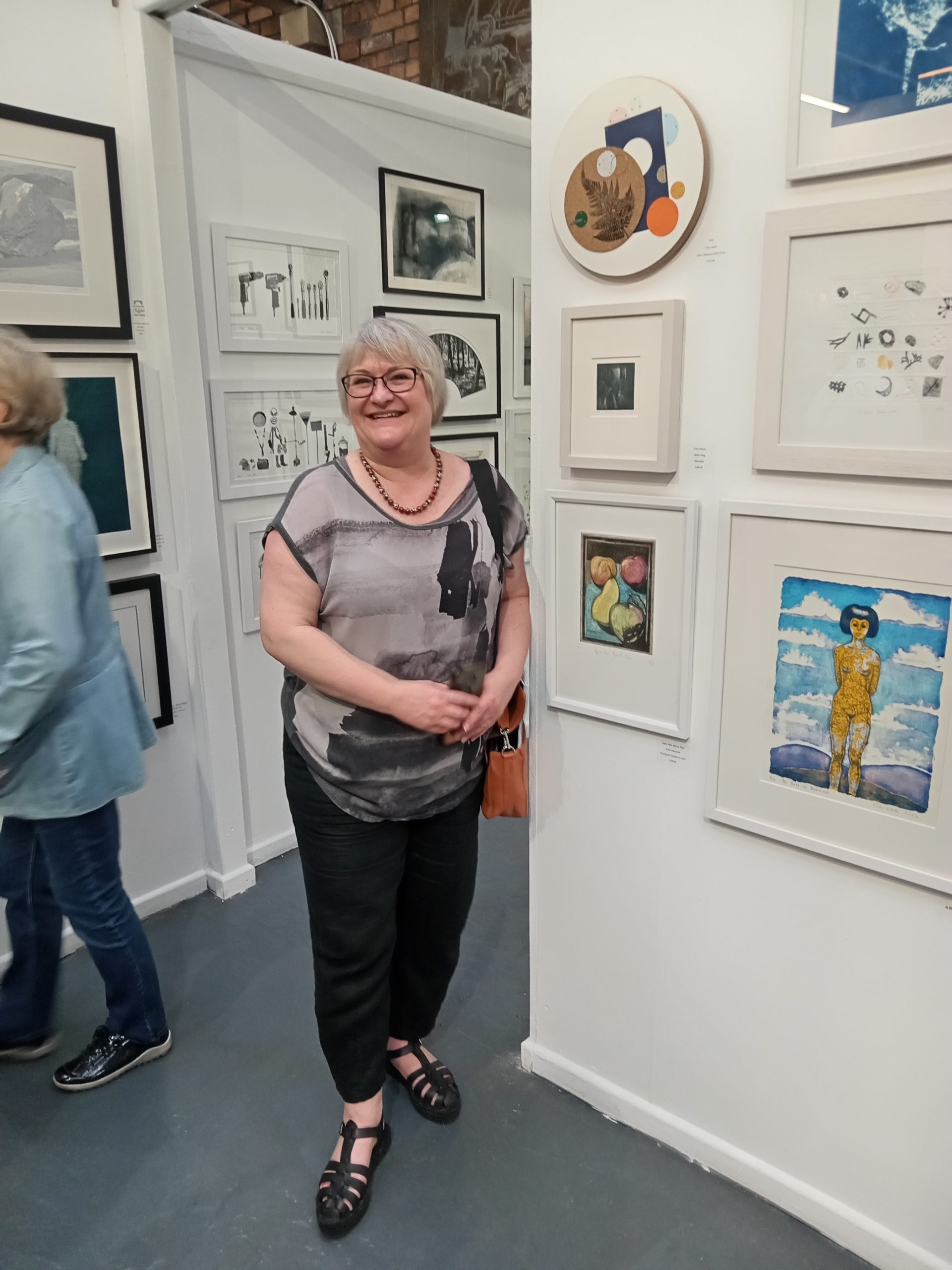 At the private view - Ironbridge Fine Arts Exhibition