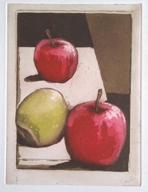 Still Life original fine art print. Aquatint Etching hand inked and printed on 300gsm etching paper. Image dimensions 15.5 cm x 21cm